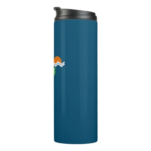 Banff National Park Retro Thermosbecher (Nach rechts gedreht)