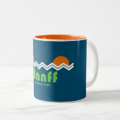 Banff National Park Retro Zweifarbige Tasse (VorderseiteRechts)