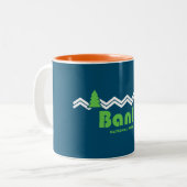 Banff National Park Retro Zweifarbige Tasse (Vorderseite Links)