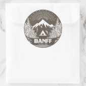 Banff National Park Runder Aufkleber (Tasche)