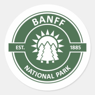 Banff National Park Runder Aufkleber