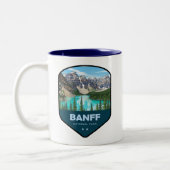 Banff National Park Shield Zweifarbige Tasse (Links)