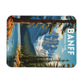 Banff National Park Traditionelles Reiseplakat Magnet (Horizontal)
