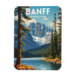 Banff National Park Traditionelles Reiseplakat Magnet
