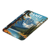 Banff National Park Traditionelles Reiseplakat Magnet (Linke Seite)