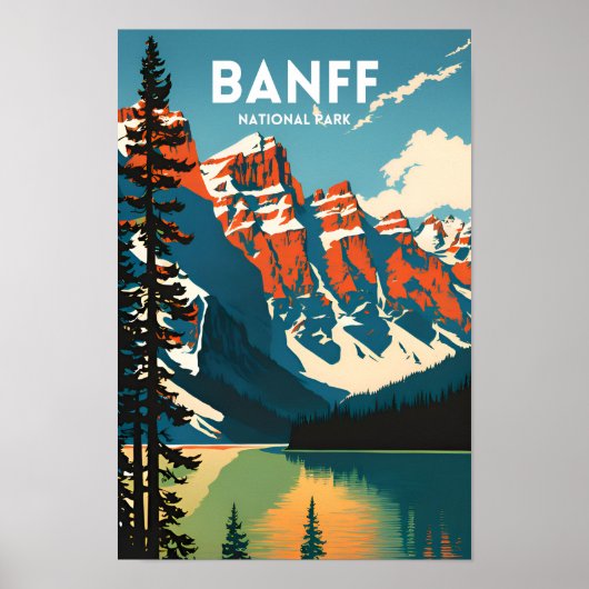 Banff National Park Travel Poster (Vorne)