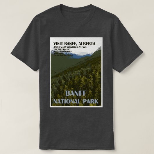 Banff National Park Travel T-Shirt (Design vorne)