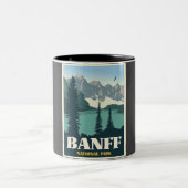 Banff National Park Travel Zweifarbige Tasse (Mittel)
