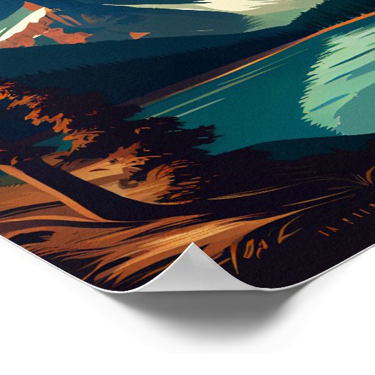 Banff National Park Vintag Poster (Ecke)