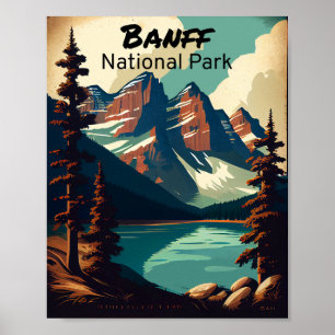 Banff National Park Vintag Poster