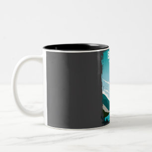 Banff National Park Vintage Minimal Retro Natur T Zweifarbige Tasse