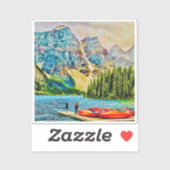 Banff National Park Vinyl Sticker (Blatt)