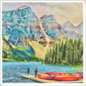 Banff National Park Vinyl Sticker (Vorderseite)