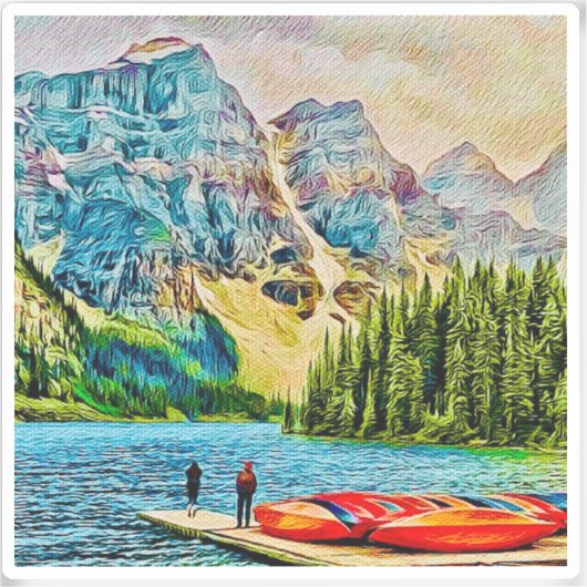 Banff National Park Vinyl Sticker (Vorderseite)