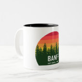 Banff National Park Zweifarbige Tasse (Vorderseite Links)