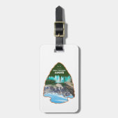 Banff-Nationalpark Alberta Arrowhead Gepäckanhänger (Vorderseite vertikal)