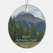 Banff Nationalpark Berg Keramik Ornament (Links)