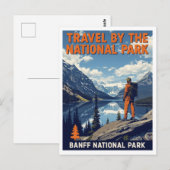 Banff-Nationalpark Bergsee Postkarte (Vorne/Hinten)