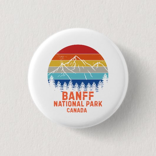 Banff-Nationalpark Button (Vorderseite)