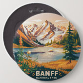 Banff-Nationalpark Button (Vorne & Hinten)