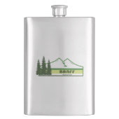 Banff Nationalpark Grüne Streifen Flachmann (Vorderseite)