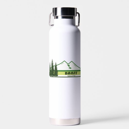 Banff Nationalpark Grüne Streifen Trinkflasche (Vorne)