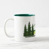 Banff Nationalpark Grüne Streifen Zweifarbige Tasse (Links)