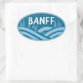 Banff Nationalpark im Freien Ovaler Aufkleber (Tasche)