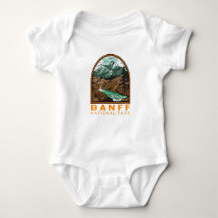 Banff Nationalpark Kanada Reise Vintage Baby Strampler