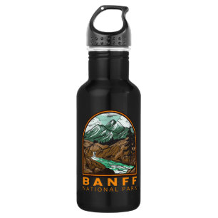 Banff Nationalpark Kanada Reise Vintage Edelstahlflasche