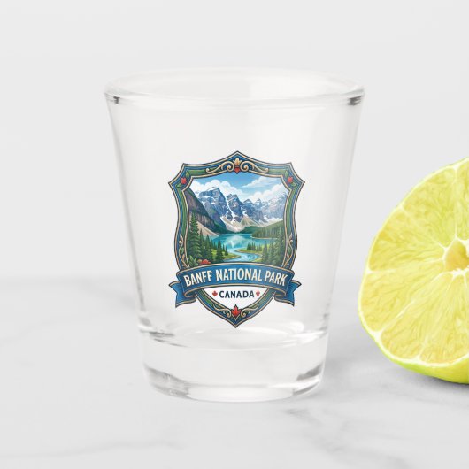 Banff-Nationalpark Kanada Schnapsglas (Vorderseite)