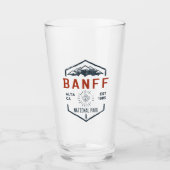 Banff Nationalpark Kanada Vintag erschüttert Glas (Vorderseite)
