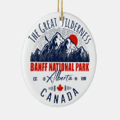 Banff Nationalpark Kanada Vintag erschüttert Keramik Ornament (Rechts)