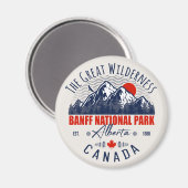 Banff Nationalpark Kanada Vintag erschüttert Magnet (Vorderseite/Rückseite)