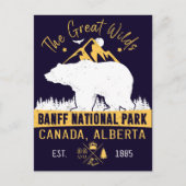 Banff Nationalpark Kanada Vintag erschüttert Postkarte (Vorderseite)
