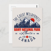 Banff Nationalpark Kanada Vintag erschüttert Postkarte (Vorne/Hinten)