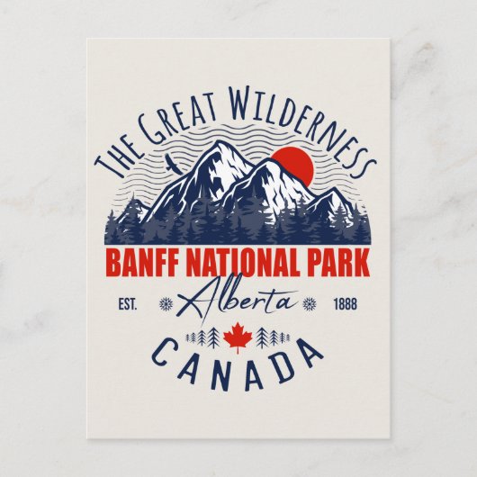 Banff Nationalpark Kanada Vintag erschüttert Postkarte (Vorderseite)