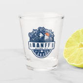 Banff Nationalpark Kanada Vintag erschüttert Schnapsglas (Vorderseite)