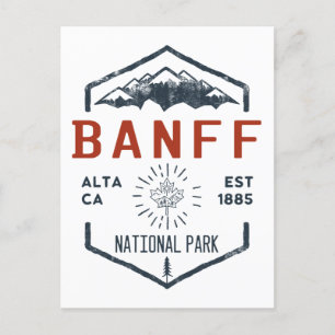 Banff Nationalpark Kanada Vintage abgenutzt Postkarte
