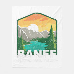 Banff Nationalpark Lake Louise Kanada Vintage  Fleecedecke