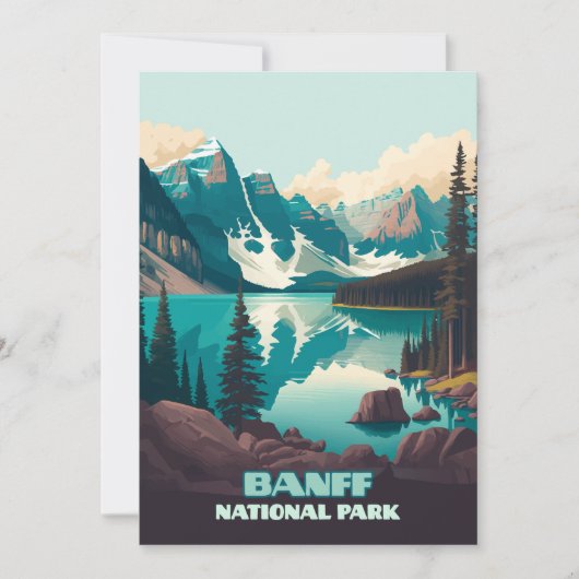 Banff Nationalpark Moraine Lago Retro (Vorderseite)