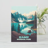 Banff Nationalpark Moraine Lago Retro (Stehend Vorderseite)