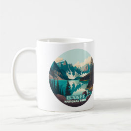 Banff Nationalpark Moraine Lago Retro Kaffeetasse