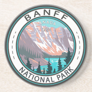Banff Nationalpark Moraine Vintager See Getränkeuntersetzer