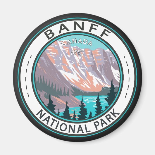 Banff Nationalpark Moraine Vintager See Magnet (Vorne)