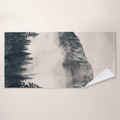 Banff Nationalpark nebelige Berge und Wälder in Badehandtuch (Badehandtuch)