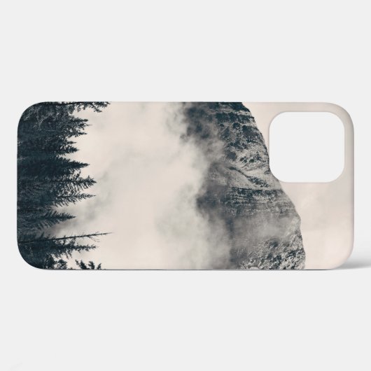 Banff Nationalpark nebelige Berge und Wälder in  Case-Mate iPhone Hülle (Rückseite (Horizontal))