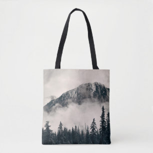 Banff Nationalpark nebelige Berge und Wälder in  Tasche