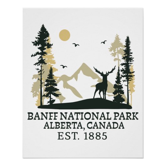 Banff-Nationalpark Poster (Vorderseite)