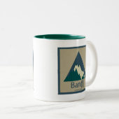 Banff Nationalpark Rustikal Zweifarbige Tasse (VorderseiteRechts)